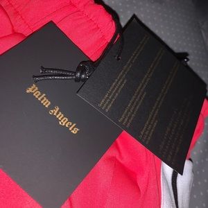 Palm angels pink/ red track pants